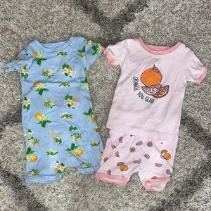18-24 Months Girls Summer Pajama Sets